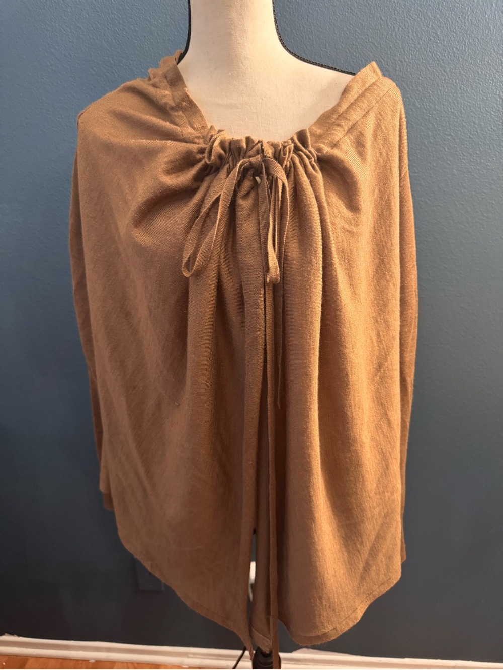 Olive Olivia Lightweight Knit Top in Camel Brown